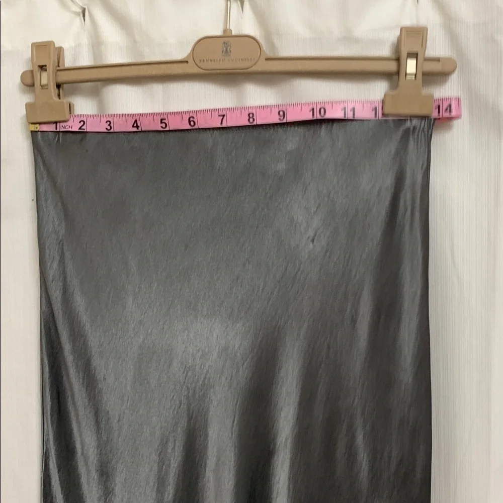 Elegant Satin Midi Maxi Skirt